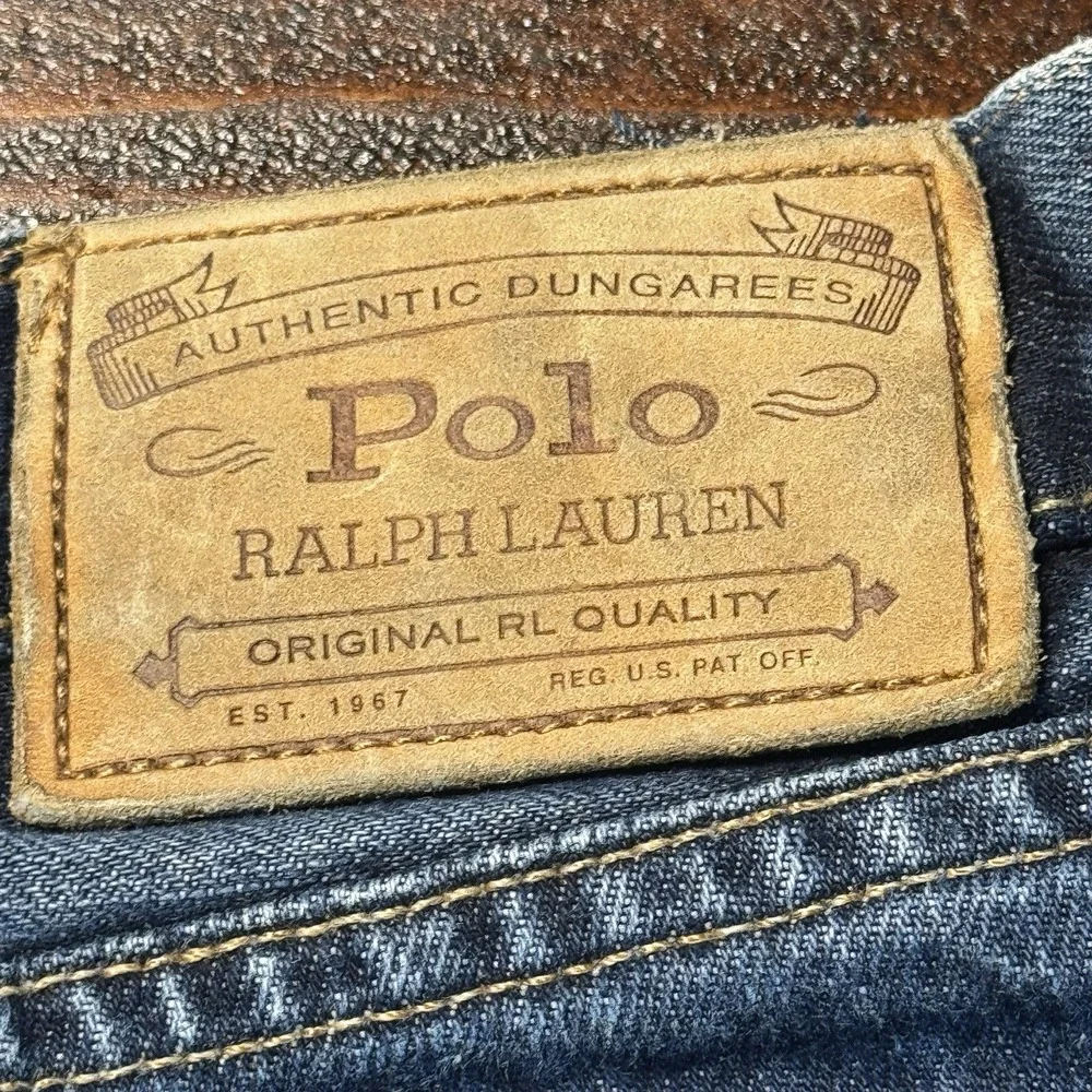 Polo Ralph Lauren Hampton Straight‎ Leg Jeans Men's 42 x 32 Blue Preppy